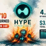 Hyperliquid Burns $1.39M HYPE in 24 Hours — 4.86% of Max Supply Now Permanently Gone