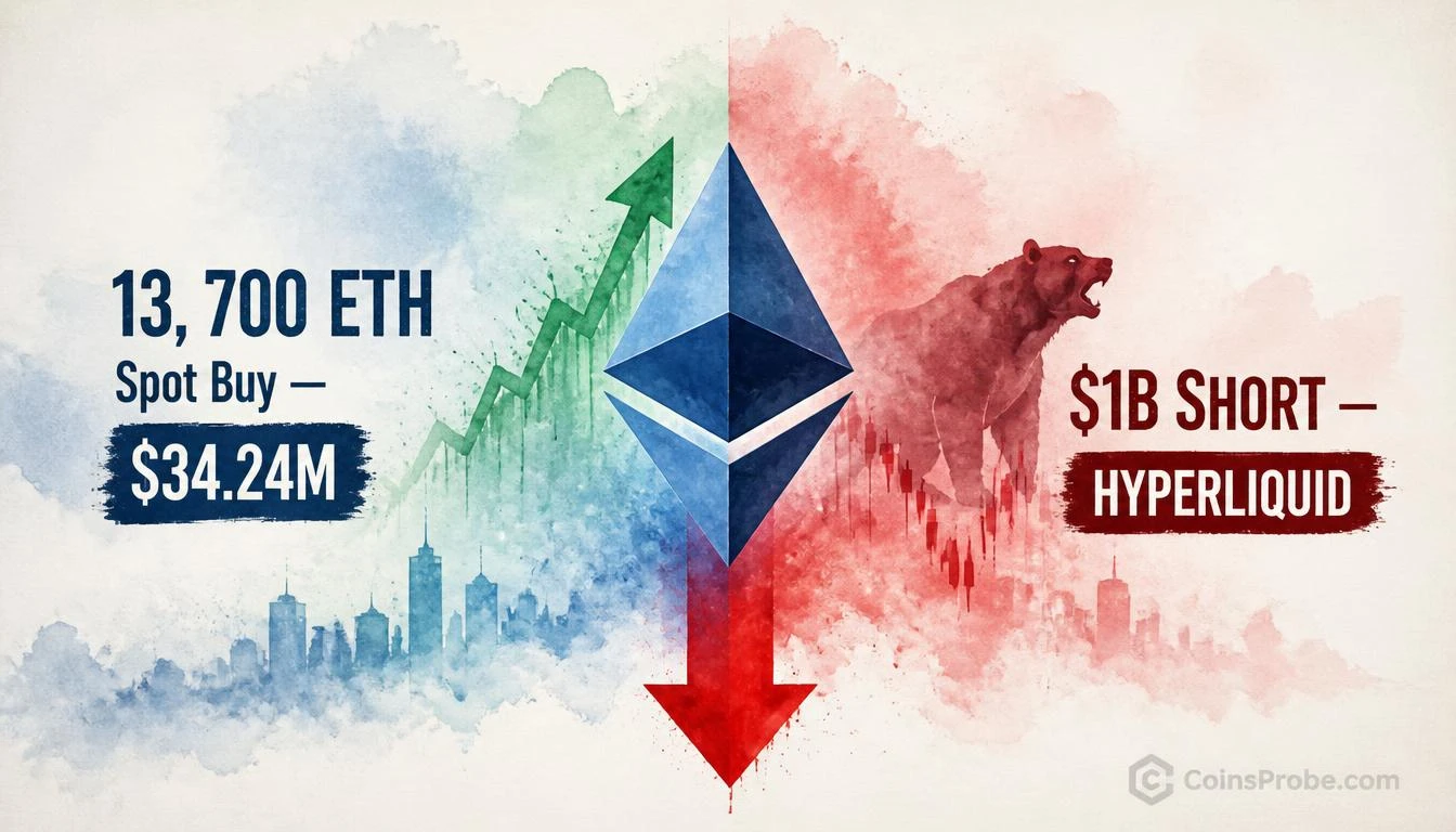 Abraxas Capital Buys 13,700 ETH Spot While Running $1B Short on Hyperliquid