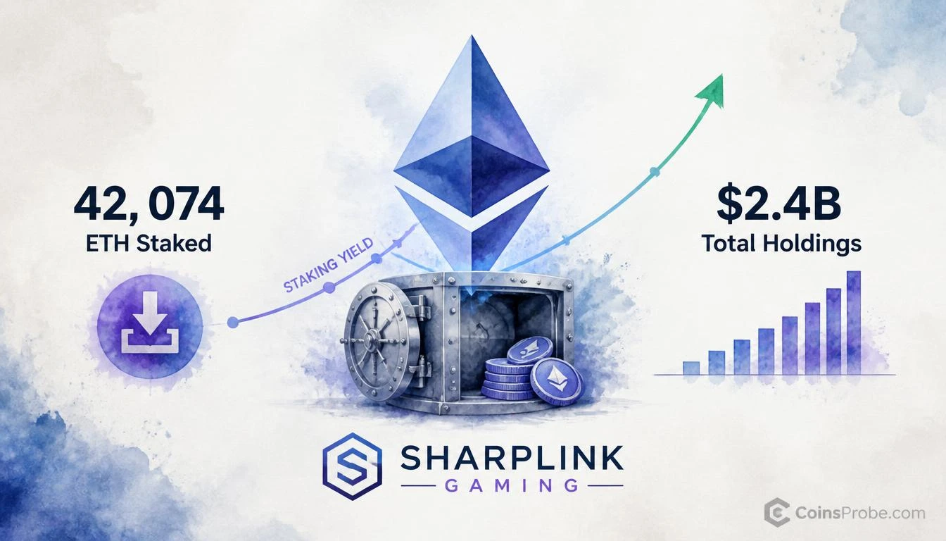 SharpLink Gaming Stakes 42,074 ETH Worth $112.8M — Holdings Now $2.4B