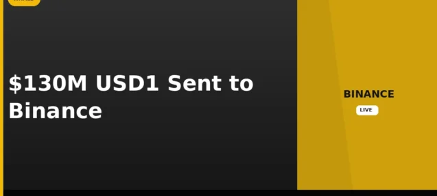 $130M USD1 Sent to Binance in Four Days — Whale Moves Trump-Backed Stablecoin