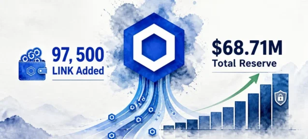Chainlink Adds 97.5K LINK to Strategic Reserve — Total Holdings Hit $68.71M