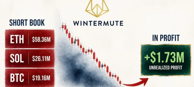Wintermute’s $149.2M Short Book Turns Profitable — ETH, SOL, BTC Positions Up $1.73M