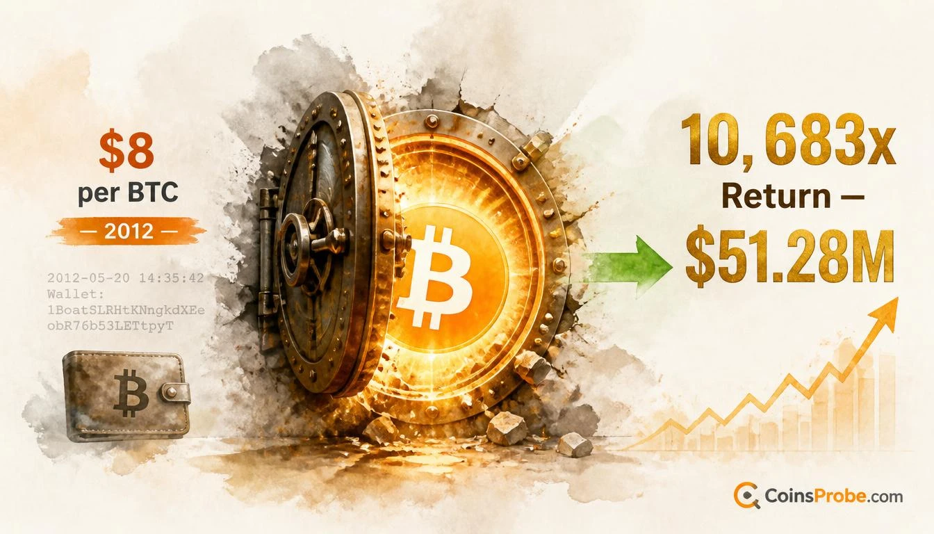 Bitcoin OG Wallet Moves 600 BTC After 14 Years — $8 to $85,472 is a 10,683x Return