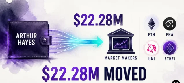 Arthur Hayes Moves $22.28M — ETH, ENA, UNI, ETHFI Among Seven Tokens Sent to Market Makers