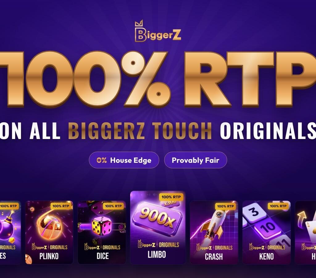 BiggerZ Crypto Casino Launches 100% RTP Originals With 0% House Edge