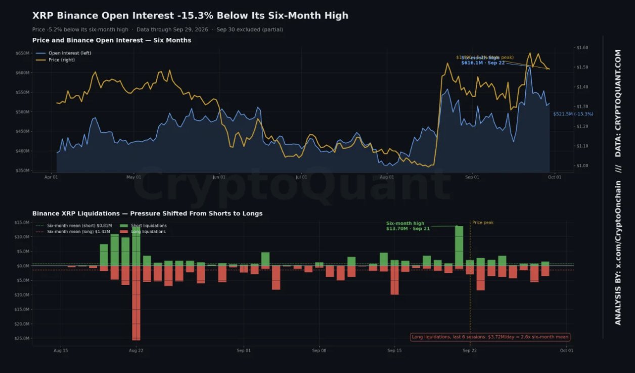XRP Binance Open Interest Analysis