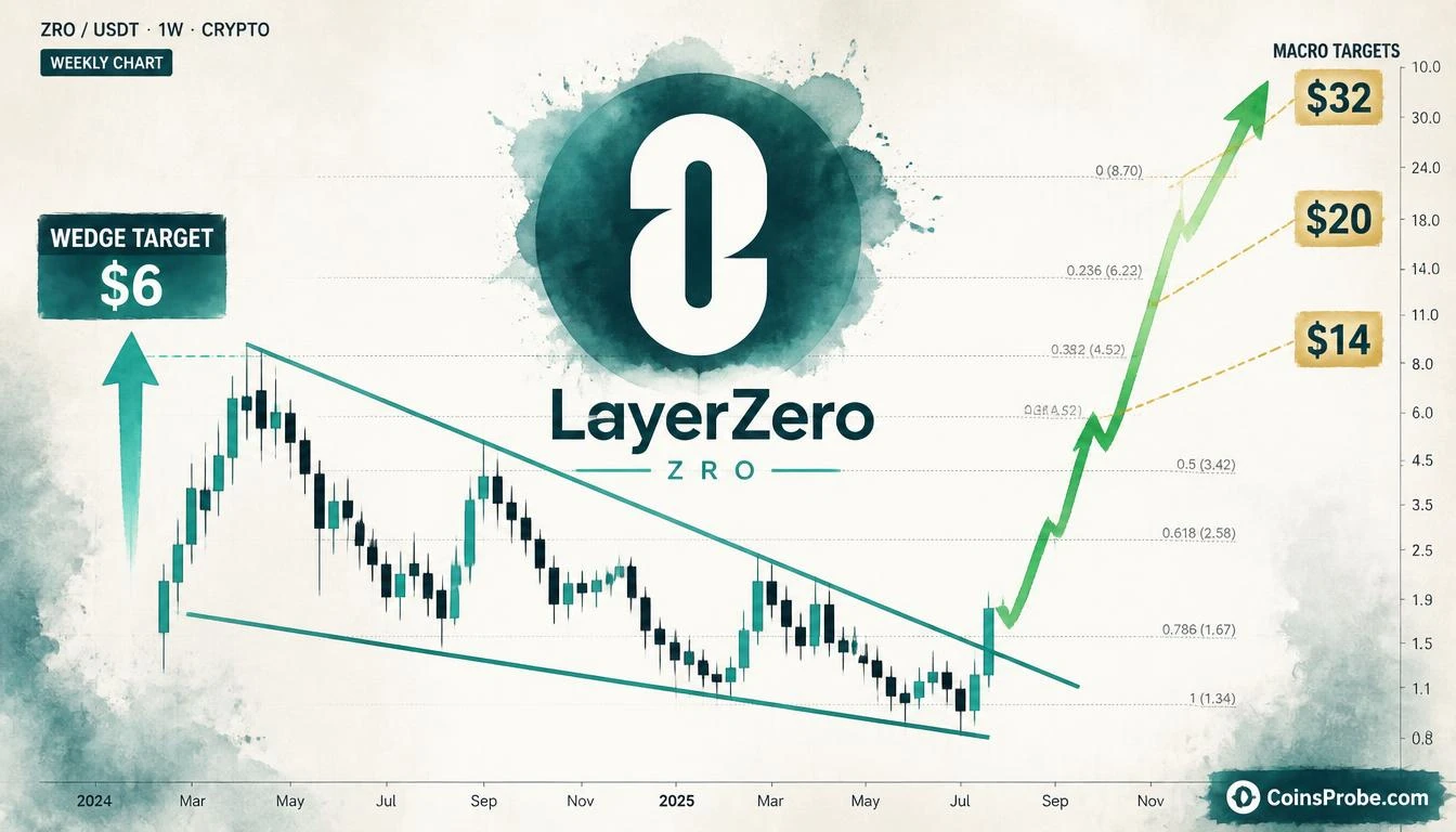 ZRO Breaking Out of Descending Broadening Wedge — $6, $14, $20, $32 Targets