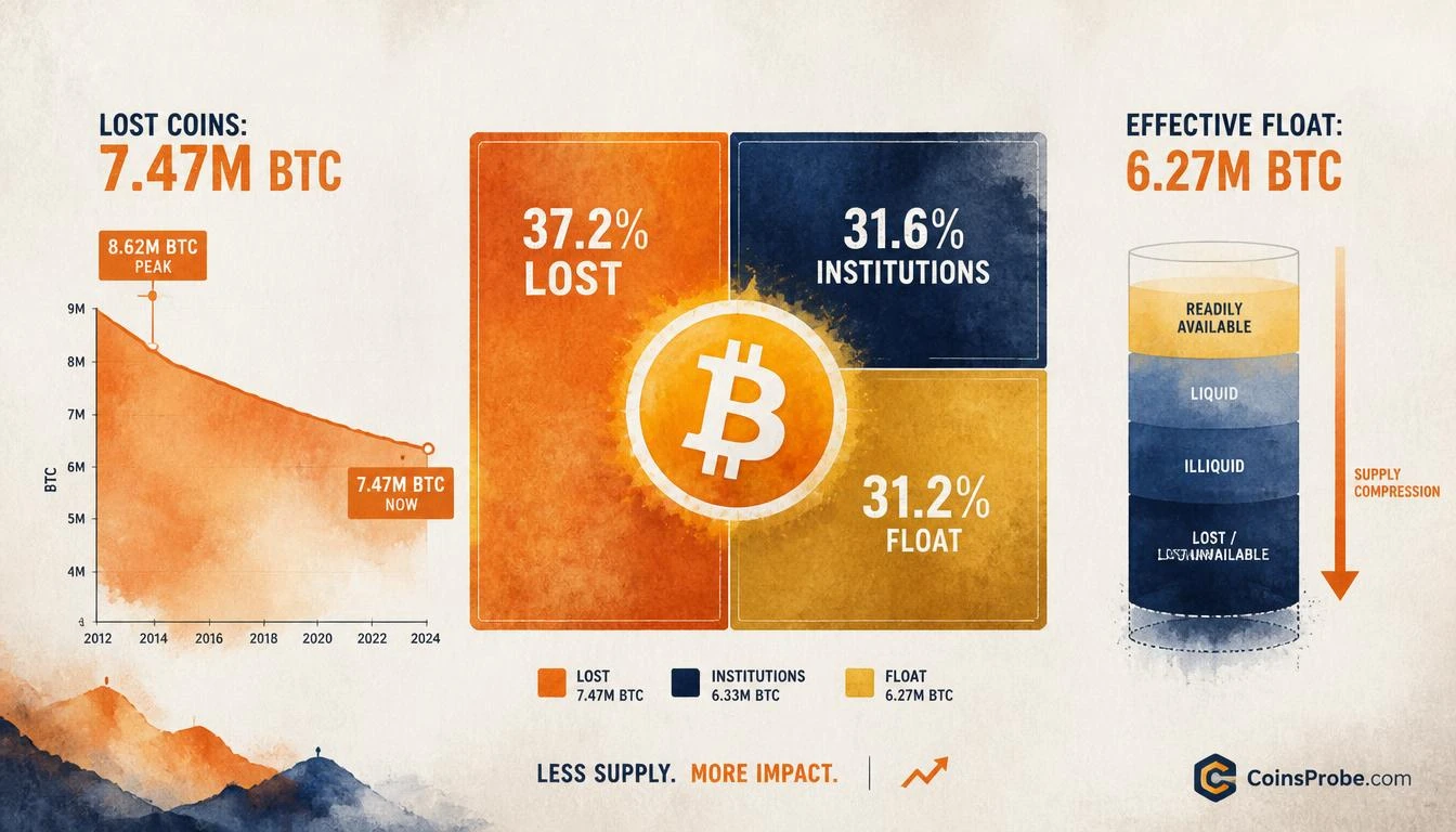 Bitcoin’s Effective Supply Is Far Smaller Than Markets Assume