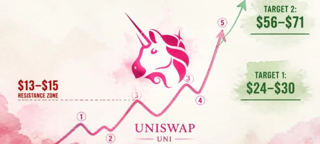 UNI Macro Chart: Resistance at $13–$15, Targets at $24–$30 and $56–$71