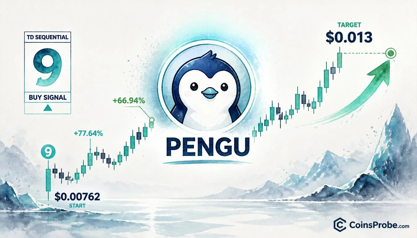 PENGU Prints TD Sequential Buy Signal — Last Three Led to +78% and +67% Rallies