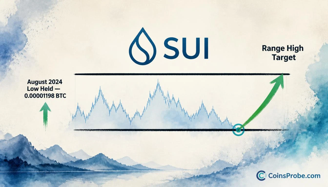 SUI/BTC Holds August 2024 Low — Range High Is Now the Target