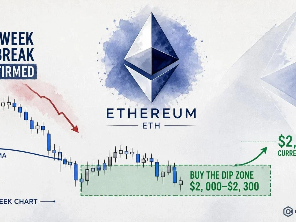 ETH Enters 'Buy The Dip' Zone — $2,000–$2,300 After 200-Week MA Break