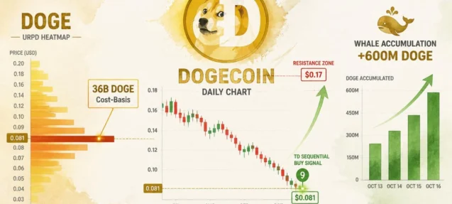 Dogecoin Prints Three Converging Buy Signals at $0.081 Support