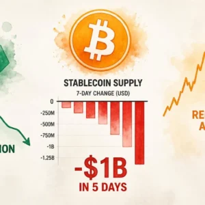 USDT Supply Shrinks $1B as Bitcoin’s Recovery Faces a Liquidity Test