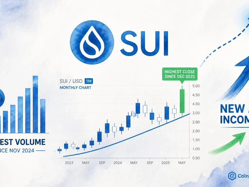 SUI Prints Highest Monthly Close Since Dec 2025 — ATH Signal Flashes