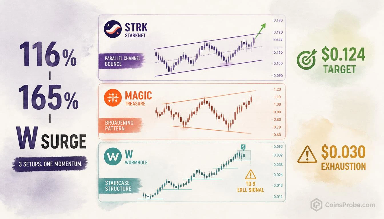 STRK, MAGIC, and W: Three Altcoins with 100%+ Moves — More Ahead?