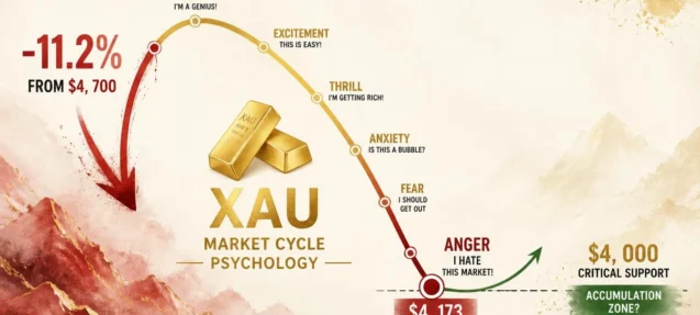 Gold at the Anger Stage — Is the Market Cycle Bottom Already Forming?