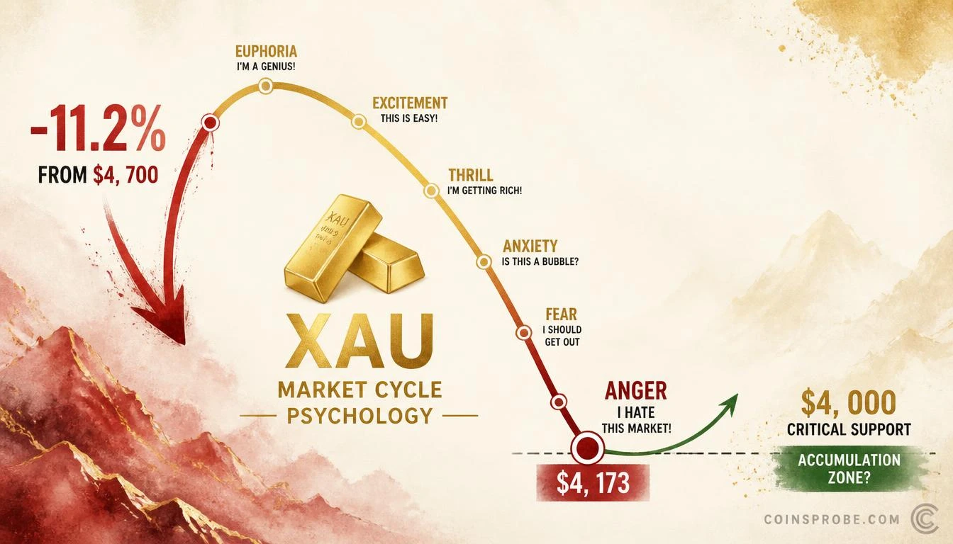 Gold at the Anger Stage — Is the Market Cycle Bottom Already Forming?