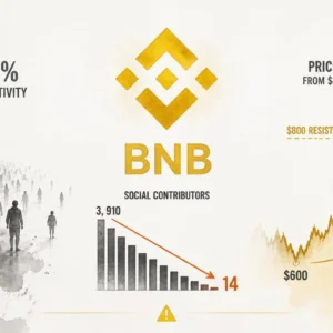 BNB Social Contributors Collapse to 14 — What Happens When Hype Disappears