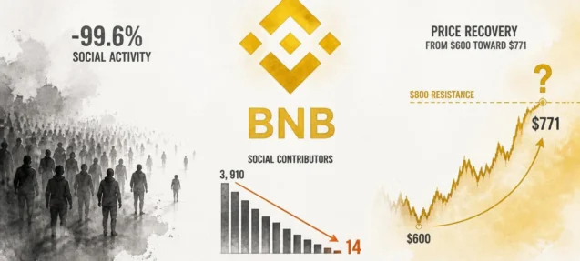 BNB Social Contributors Collapse to 14 — What Happens When Hype Disappears