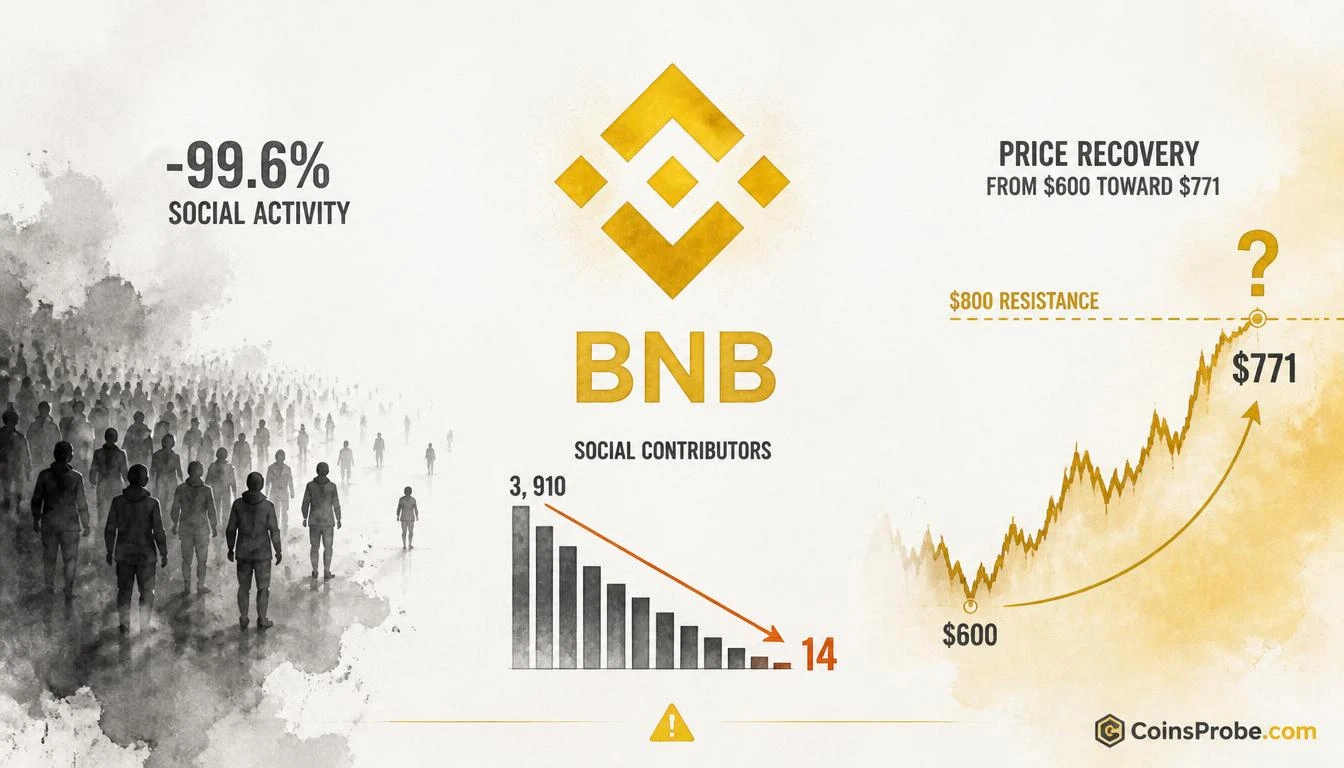 BNB Social Contributors Collapse to 14 — What Happens When Hype Disappears