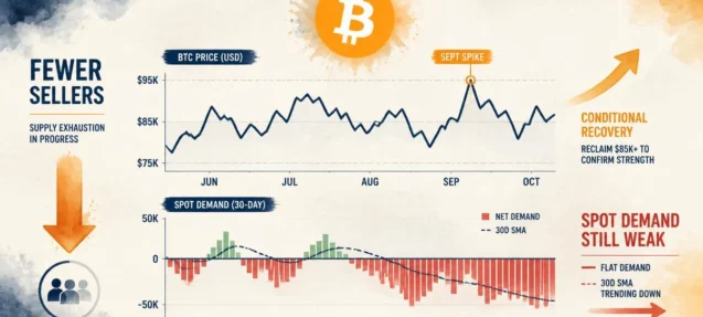 Bitcoin Is Building a Bottom — But Spot Demand Is Still Weak: CryptoQuant