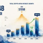 Crypto Open Interest Hits $100.4B — Up 570% Since 2021