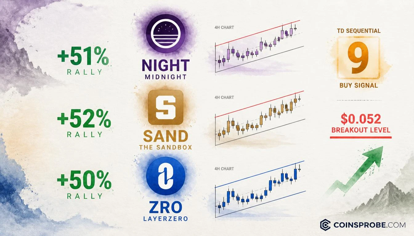 3 Altcoins Up 50%+ in One Week: NIGHT, SAND, and ZRO Signals Explained