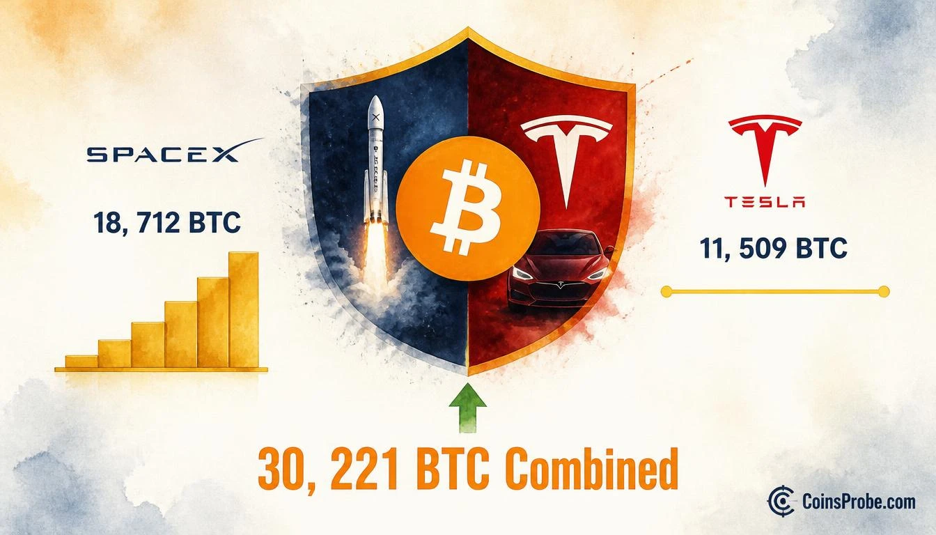 SpaceX-Tesla Merger Could Put 30,221 BTC on One Balance Sheet