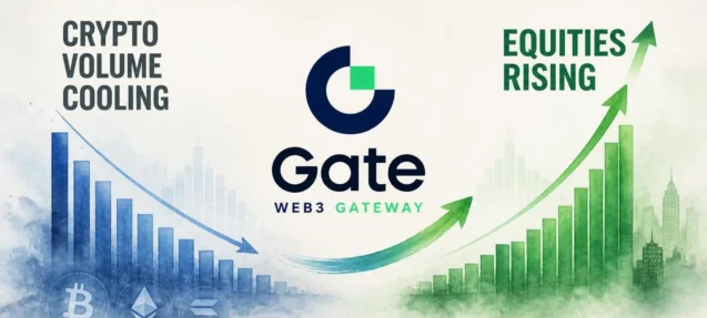 Gate Is Shifting Users to Equities as Crypto Volume Cools, Data Shows