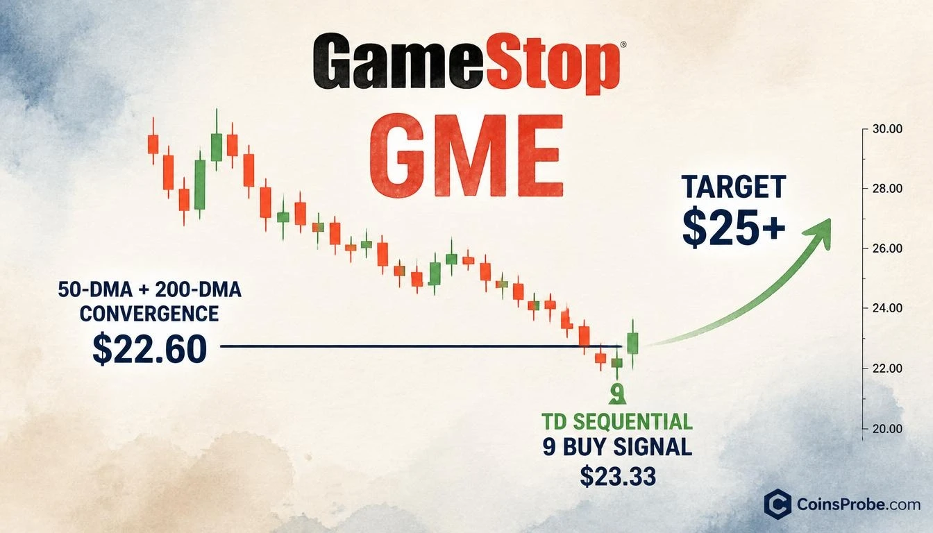 GME Flashes TD Sequential Buy Signal — $22.60 Is the Line That Matters