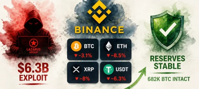 Binance Reserves Hold After $6.3B Lazarus Exploit — CryptoQuant