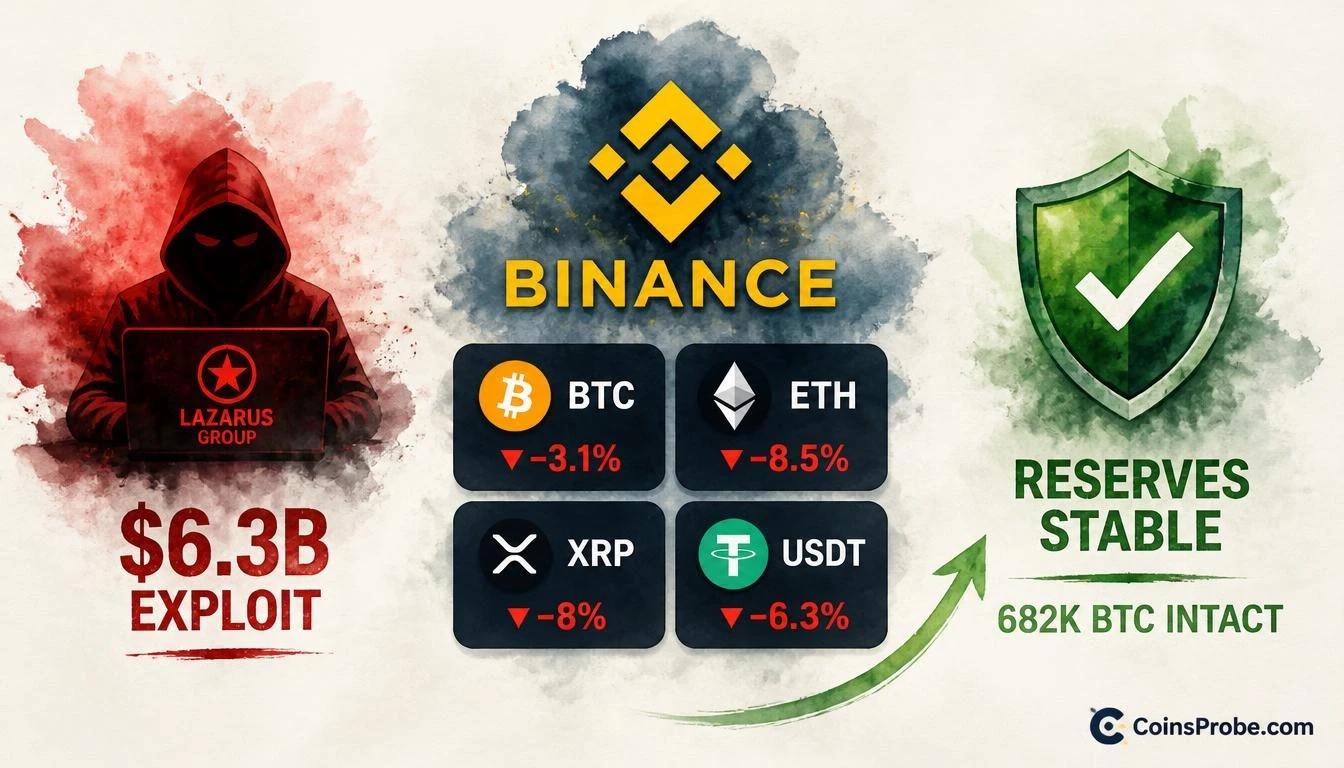 Binance Reserves Hold After $6.3B Lazarus Exploit — CryptoQuant