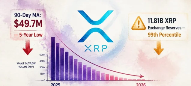 XRP Whale Outflows Hit a 5-Year Low — What It Means for Buying Volume