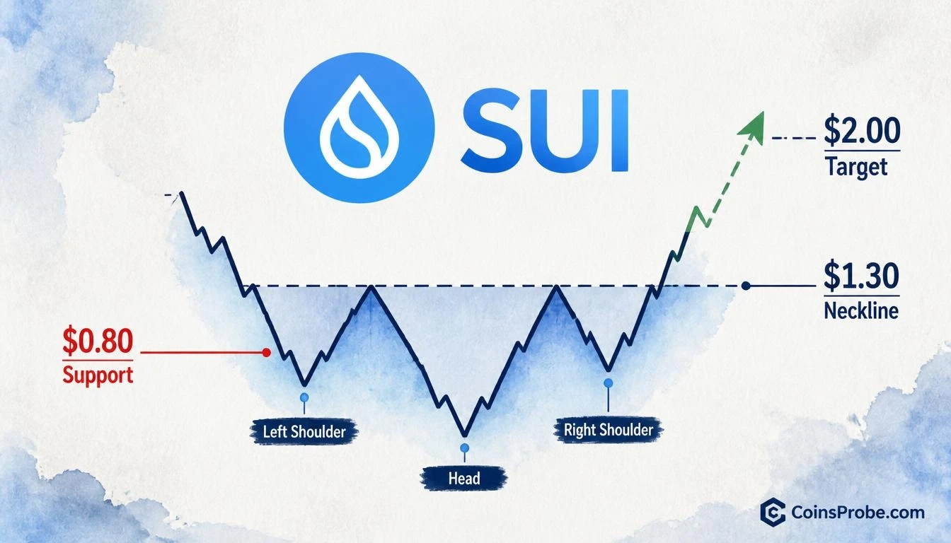 SUI Inverse Head & Shoulders Forms — $1.30 Neckline and $2.00 Target in Sight