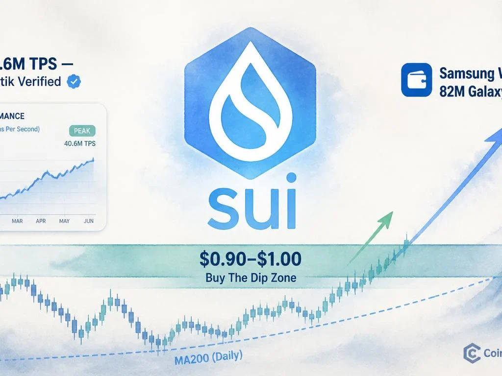 SUI Hits 'Buy The Dip' Zone at $0.91 — Analyst Calls Gradual Scale-In