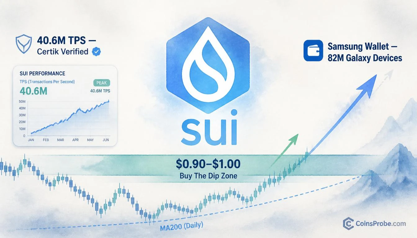 SUI Hits ‘Buy The Dip’ Zone at $0.91 — Analyst Calls Gradual Scale-In