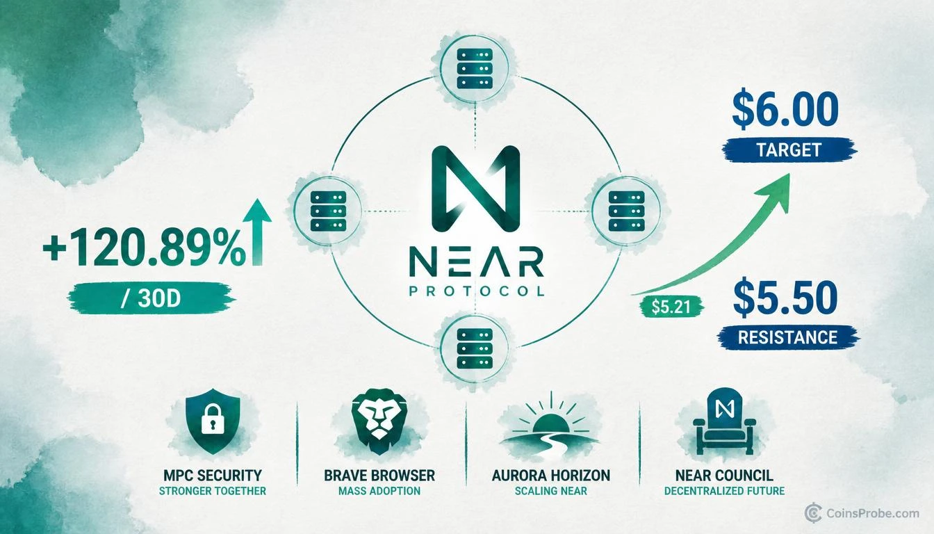 Why Is NEAR Up 10%? Four Protocol Catalysts Behind the 30-Day 120% Rally