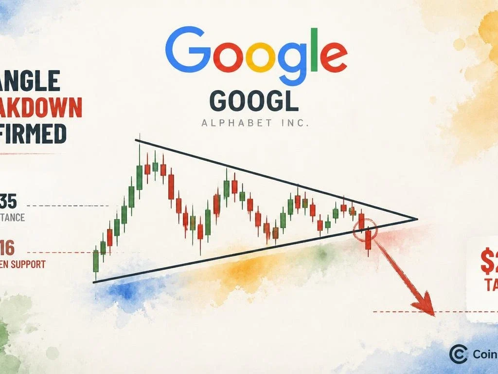 GOOGL Breaks Symmetrical Triangle — $260 Target Confirmed After Q3 Miss