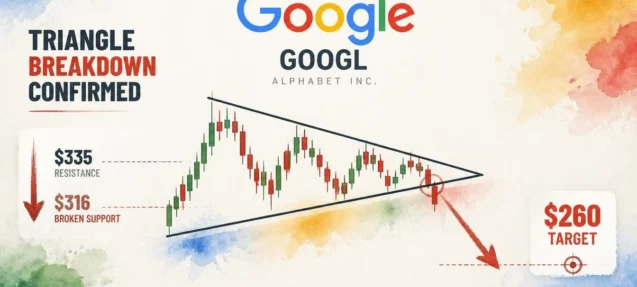 GOOGL Breaks Symmetrical Triangle — $260 Target Confirmed After Q3 Miss