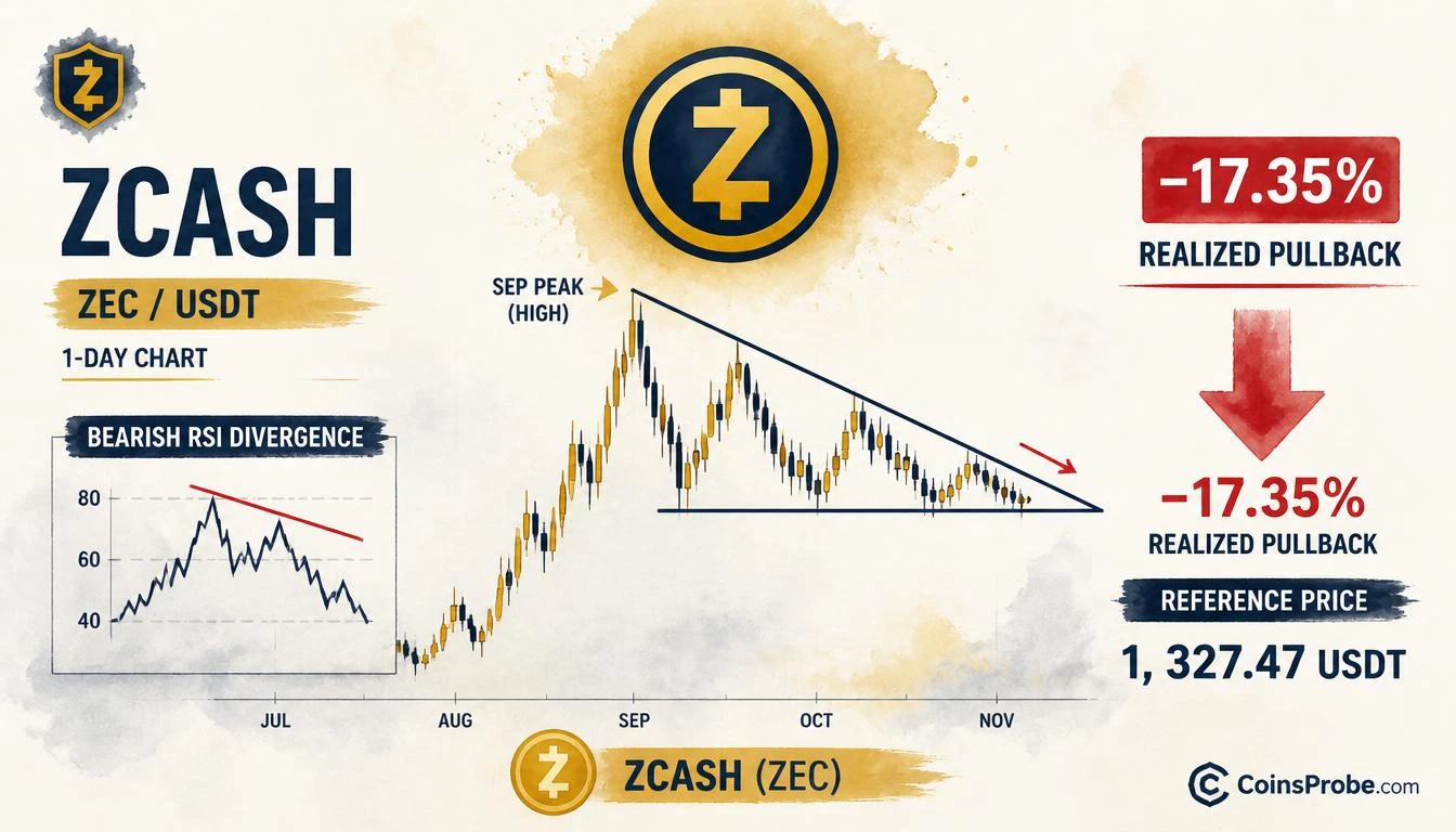 ZEC Pullback Hits the Predicted −17.35% Zone — Analyst Says ‘So Far So Good’