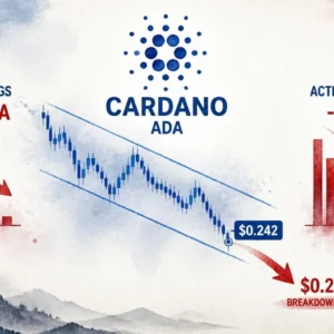 ADA Whales Dump 110M Tokens as Network Activity Falls 41% — $0.24 Is the Line