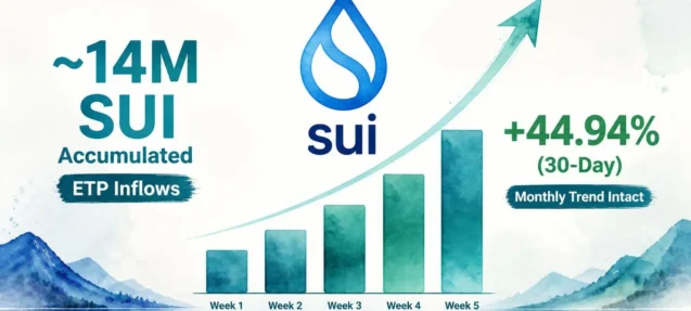 SUI ETF Inflows: Five Weeks of Demand — What the Data Actually Shows