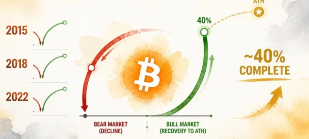 Bitcoin Is Only 40% Through Its Recovery — Every Cycle Says More Time Ahead