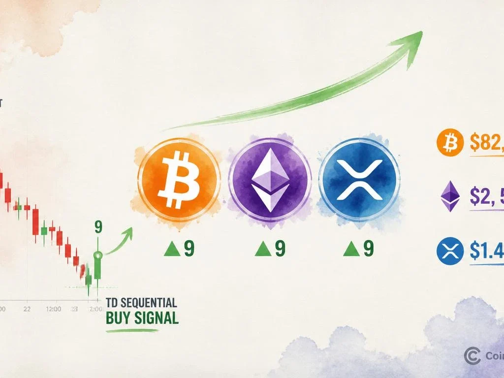 BTC, ETH, and XRP Flash TD Sequential Buy Signals on 4-Hour Charts