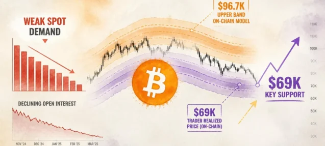 Bitcoin Spot Demand Weakens — $69K Identified as Key Support in Correction