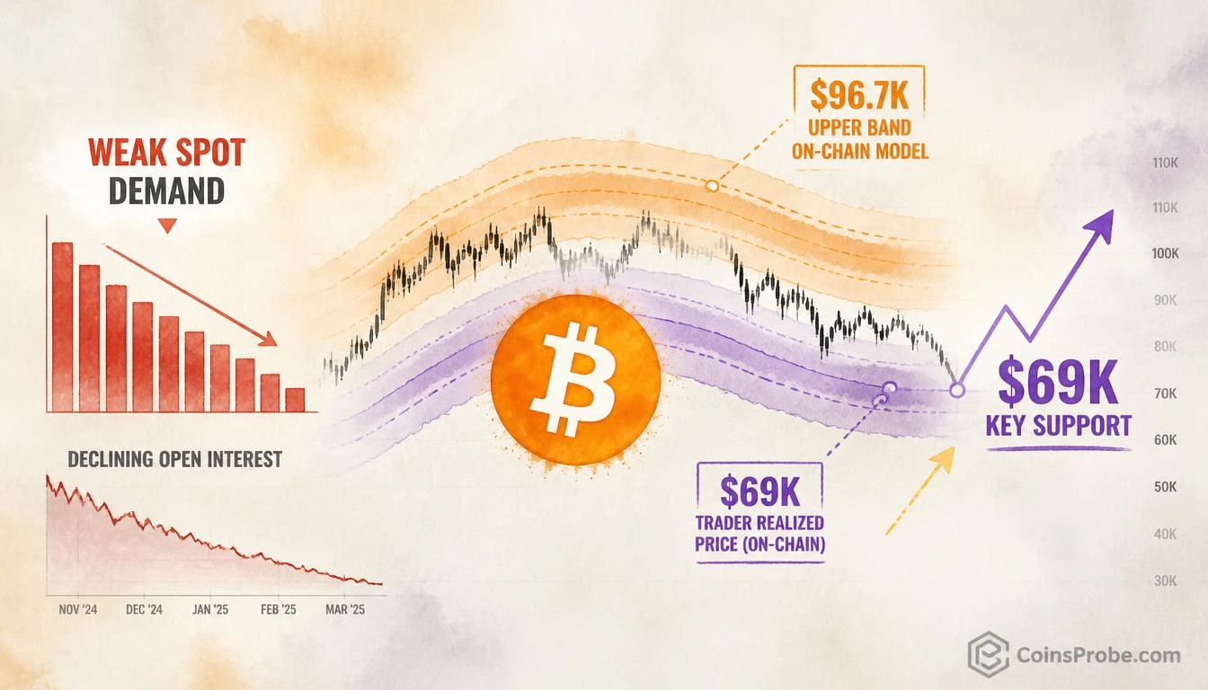 Bitcoin Spot Demand Weakens — $69K Identified as Key Support in Correction