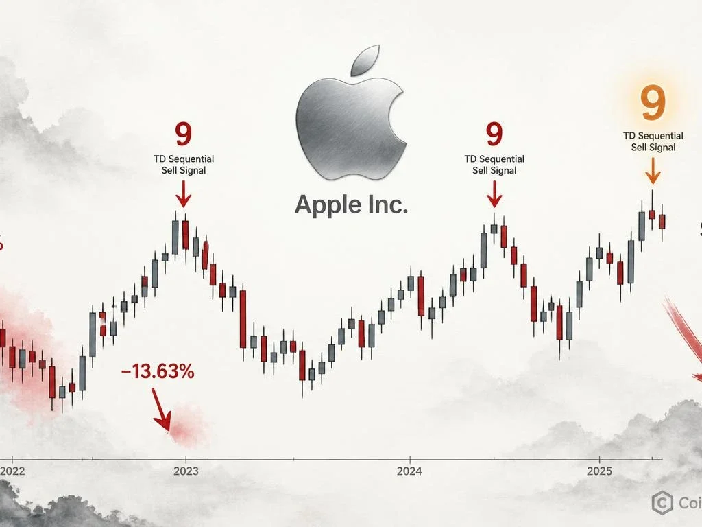 Apple Prints TD Sequential Sell 9 — Last Two Led to 15.66% and 13.63% Corrections