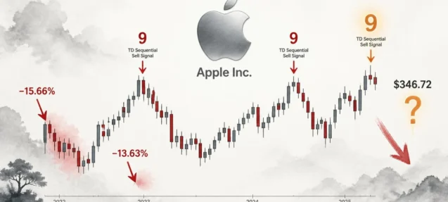 Apple Prints TD Sequential Sell 9 — Last Two Led to 15.66% and 13.63% Corrections