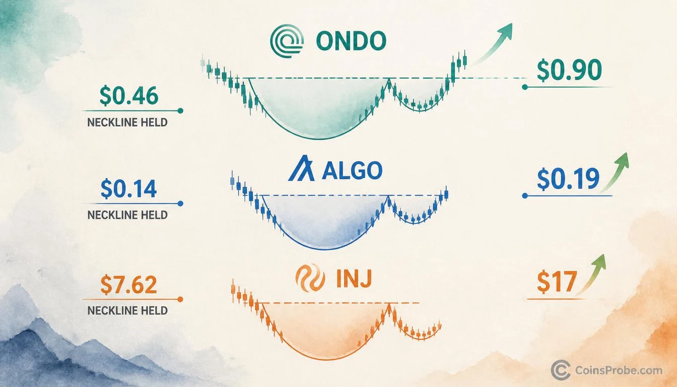 ONDO, ALGO, and INJ: Three RWA Altcoins Flagging Breakout Setups